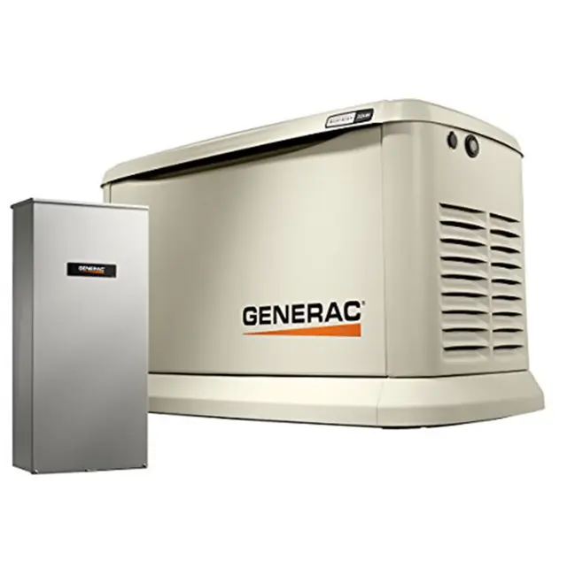 Guardian Series 22 Kw/19.5 Kw Air Cooled Home Standby Generator with Wi-Fi with Whole Hoe 200 Amp Transfer Switch
